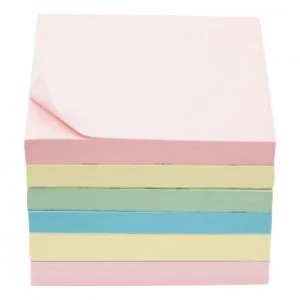 Image of Office Extra Sticky Re Move Notes Pad of 90 Sheets 76x76mm 4 Assorted