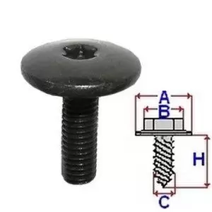 Image of ROMIX Screw C60392 VW,PEUGEOT,CITROEN,Golf IV Schragheck (1J1),Golf V Schragheck (1K1),PASSAT Variant (3B6)