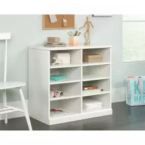 Image of Teknik Office Craft Open Storage Cabinet in a White Finish with six
