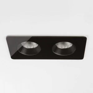 Image of LED 2 Light Twin Recessed Downlight Black IP65