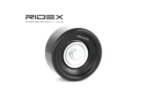 Image of RIDEX Tensioner Pulley 310T0075 Tensioner Pulley, v-ribbed belt FORD,FORD USA,MERCURY,Fiesta Mk5 Schragheck (JH1, JD1, JH3, JD3)