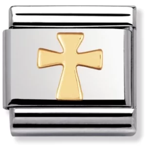 Image of Nomination CLASSIC Gold Spirituality Cross Charm 030105/01