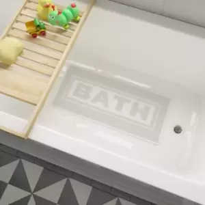 Image of BATH Print Bath Mat White