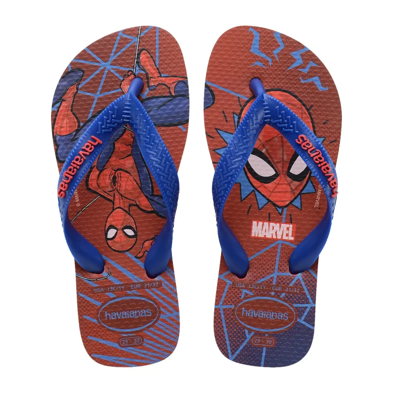 Image of Havaianas Kids Flip Flops Red Baby 35/36 (2.5 to 3.5);33/34 (1 to 2);31/32 (12.5 to 13.5);29/30 (11 to 11.5)