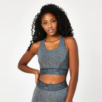 Image of Everlast Seamless Panelled Sports Bra - New Charcoal