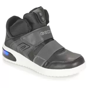 Image of Geox J XLED BOY boys's Childrens Shoes (High-top Trainers) in Black,4,7.5