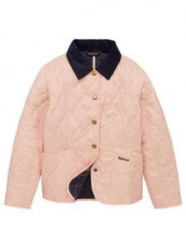 Image of Barbour Girls Summer Liddlesdale Quilt Jacket - Pink- Pink