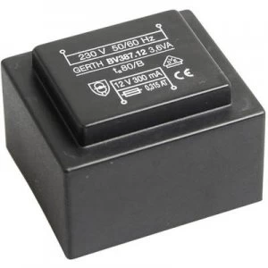 Image of PCB mount transformer 1 x 230 V 1 x 9 V AC 3.60 VA 400 mA