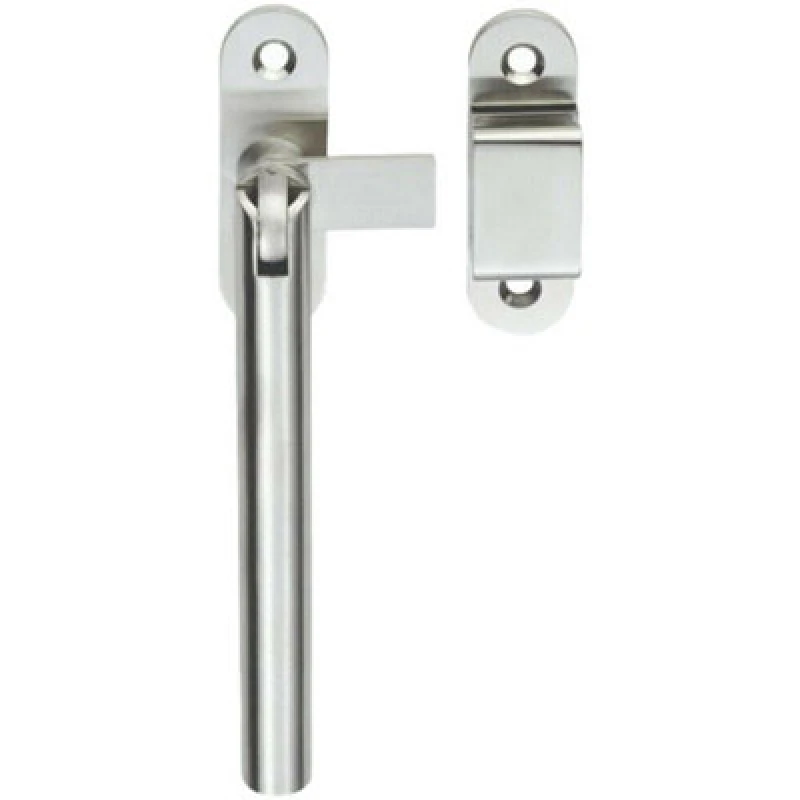 Image of Loops Round Bar Window Fastener 64mm Fixing Centres 124 x 14mm Stainless Steel Metallics unisex