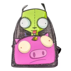Image of Loungefly Nickelodeon Invader Zim Gir Pig Doom Mini Backpack