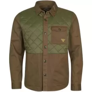 Image of Barbour Beacon Quilted Overshirt - Green