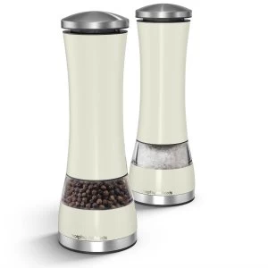 Image of Morphy Richards Accents Electric Salt and Pepper Mills - Cream