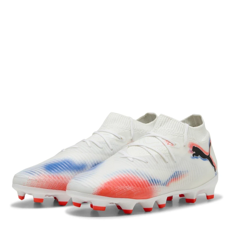 Image of Puma Future 8 Pro Junior Artificial Ground Football Boots White/Black/Red male 3 (35.5)