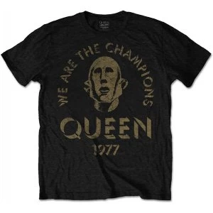 Image of Queen - We Are The Champions Mens Medium T-Shirt - Black