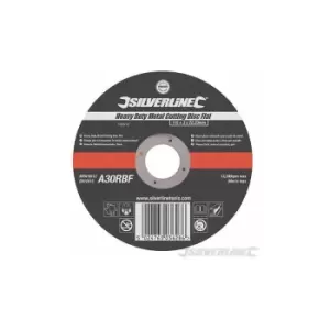 Image of Silverline - Heavy Duty Metal Cutting Disc Flat 115 x 3 x 22.23mm 103610