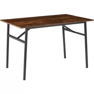 Image of Dining table Swansea - kitchen table, dining set, wooden dining table - industrial dark - industrial dark