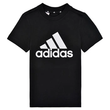 Image of adidas B BL T boys's Childrens T shirt in Black / 4 years,4 / 5 years,13 / 14 years,5 / 6 years,7 / 8 years,9 / 10 years,15 / 16 ans
