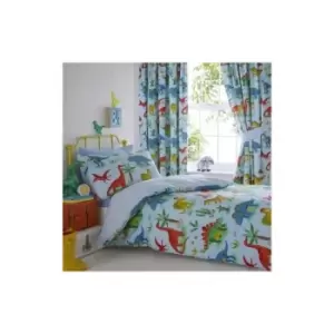 Image of Portfolio Bedding Dinosaur Duvet Cover Set Blue - Double