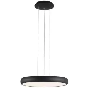 Image of Netlighting Merano Baddeck 51cm Integrated LED Pendant Ceiling Light Black Alumi