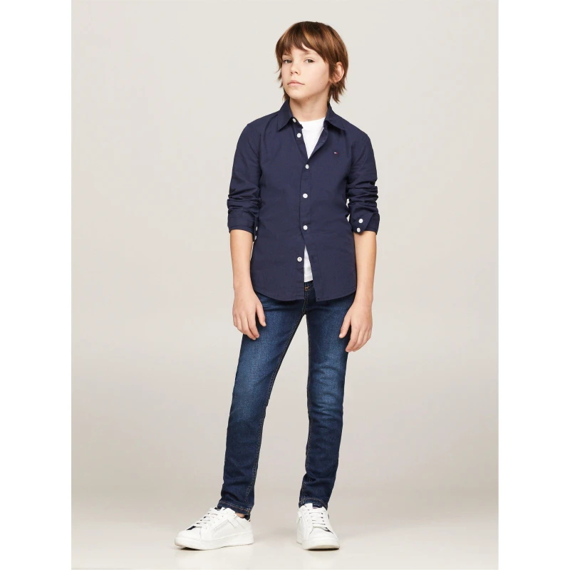 Image of Tommy Hilfiger Scanton Slim Jeans - Blue Blue 14 Years