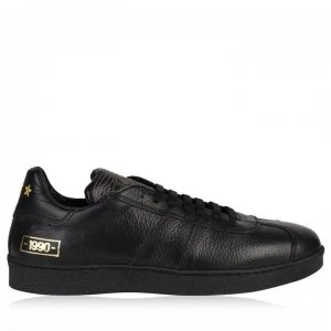 Image of PANTOFOLA D ORO Open Low Vitello 1990 Trainers - BLACK/BLACK