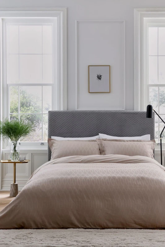 Image of Bedeck of Belfast Ravello Duvet Cover Set - Brown Brown Double