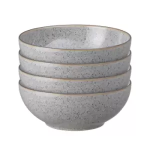 Image of Denby Studio Grey Cereal Bowl, Set of 4, Granite