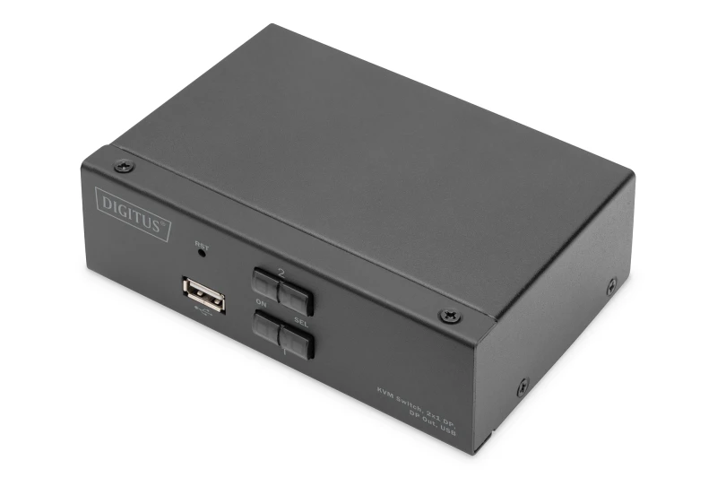 Image of Digitus KVM Switch. 2x1 DP. DP Out.USB