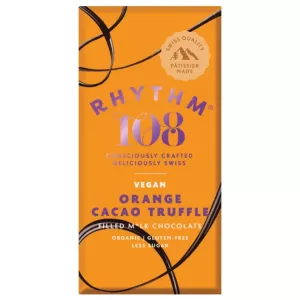 Image of Rhythm 108 Chocolate Tablet Cacao Orange 100g (3 minimum)