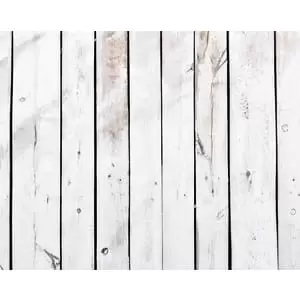 Image of Origin Murals Vintage Wood Effect White Wall Mural - 3.5 x 2.8m