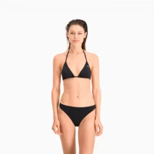 Image of PUMA Swim Womens Classic Bikini Bottom, Black, size Large, Clothing