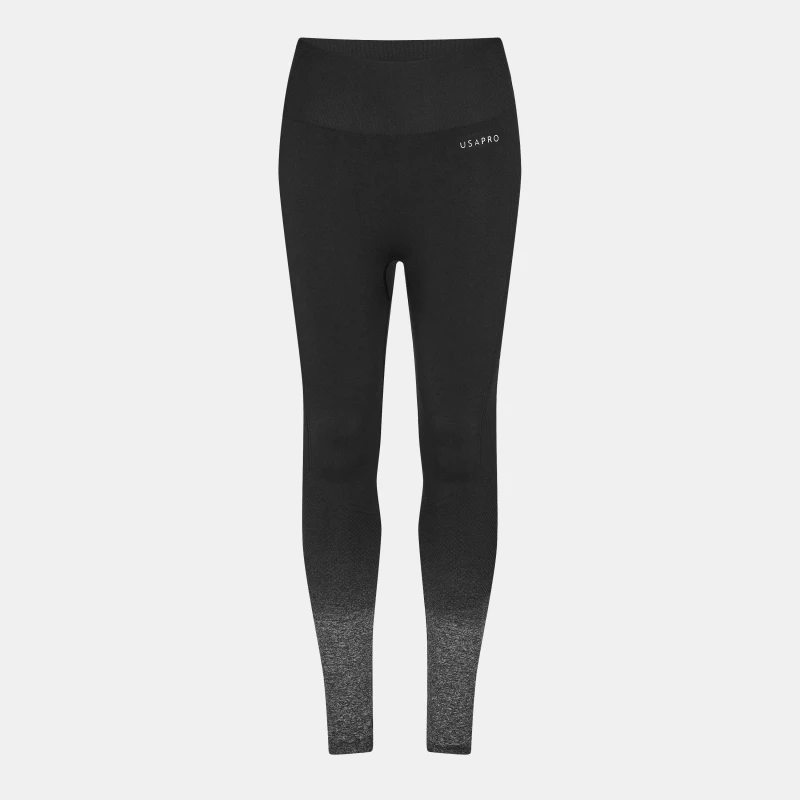 Image of USA Pro Seamless Ombre Leggings Black/Grey female 8 (36)