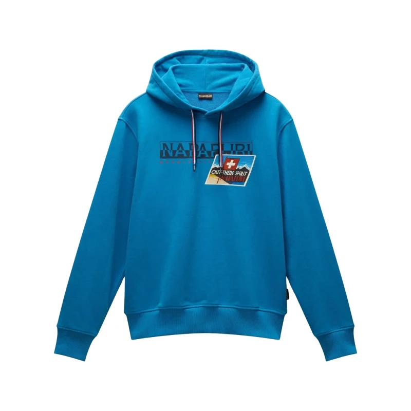 Image of Hooded sweatshirt Napapijri B-Portalet Bleu Male S