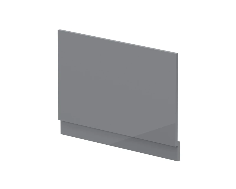 Image of Balterley Bath MDF End Panel Plinth Gloss Cloud Grey 800mm Grey Unisex
