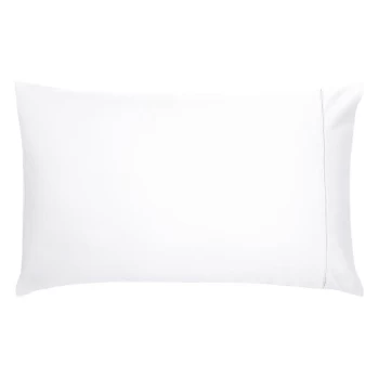 Image of Bedeck of Belfast Fine Linens 600TC Plain Dye Oxford Pillowcase - WHITE