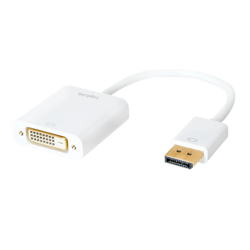 Image of LogiLink CV0058B video cable adapter 0.15 m DisplayPort DVI White