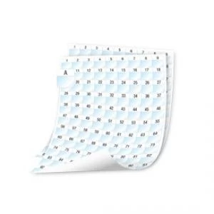 Image of Dymo 24x23mm Rhino XTL Laminated Cable Wrap Sheet Labels 2592 Labels