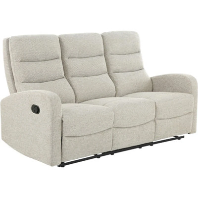 Image of Dorel Rena 3Seater Man Recl Natural Fabric, Brown 1083057UK