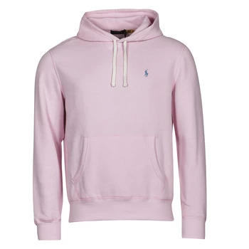 Image of Polo Ralph Lauren SWEAT A CAPUCHE MOLTONE EN COTON LOGO PONY PLAYER mens Sweatshirt in Pink - Sizes EU XXL,EU XL