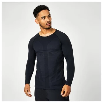 Image of Everlast Long Sleeve Seamless T-Shirt - Black