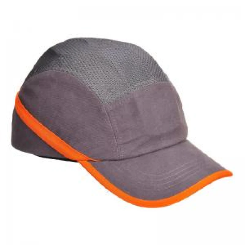 Image of Portwest Vent Cool Bump Cap PW69GRR Colour: Grey / Orange