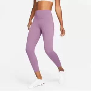 Image of Nike Universa Womens Medium-Support High-Waisted 7/8 Leggings with Pockets - Purple