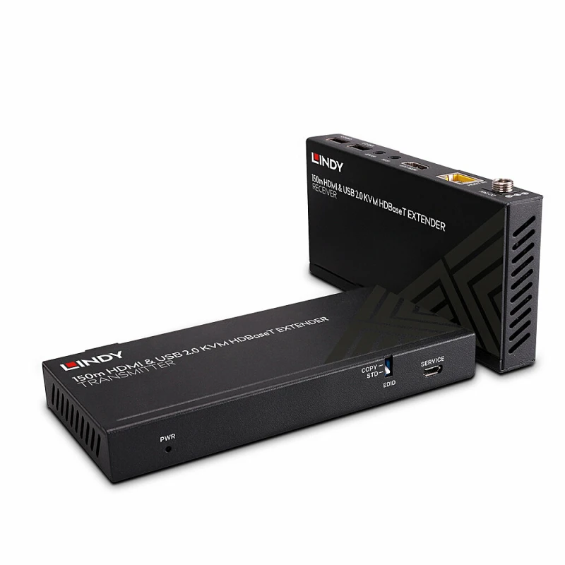 Image of Lindy 150m Cat.6 HDMI 4K60. USB 2.0 & IR HDBaseT KVM Extender