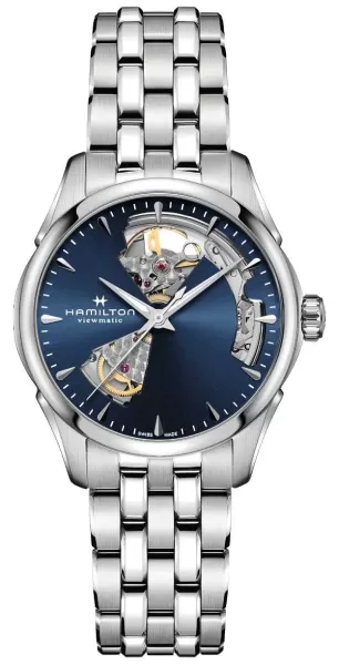Image of Hamilton H32215141 Womens Jazzmaster Open Heart Auto Watch