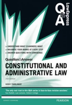 Image of Constitutional and Administrative Law by Victoria Thirlaway Paperback