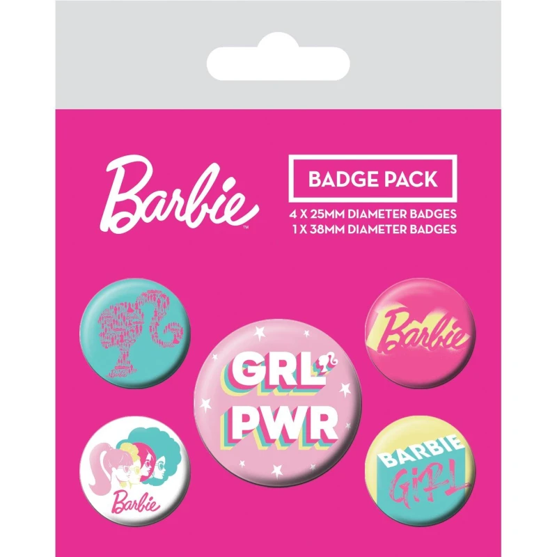 Image of Barbie Kids Pin Badge Collectible Pink unisex One Size
