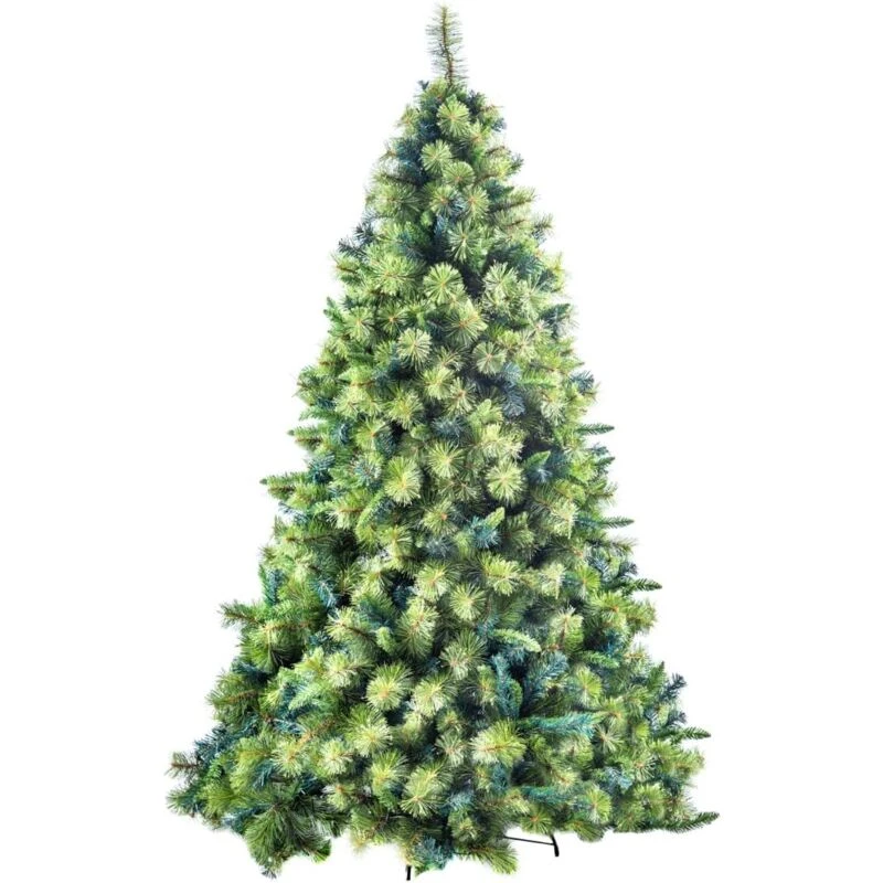 Image of Shatchi 7FT Kentucky Pine Green Pencil Needle Tips Plain Bushy Artificial Christmas Tree Green