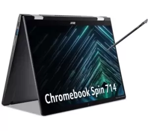 Image of Acer Spin 714 14" 2 in 1 Chromebook - Intel Core i5, 512GB SSD, Black