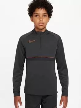 Image of Boys, Nike Junior Academy 21 Dry Drill Top - Grey, Size M