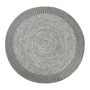 Image of Harbour Lifestyle Athena Indoor & Outdoor Round Rug - Shale Grey - 350Cm